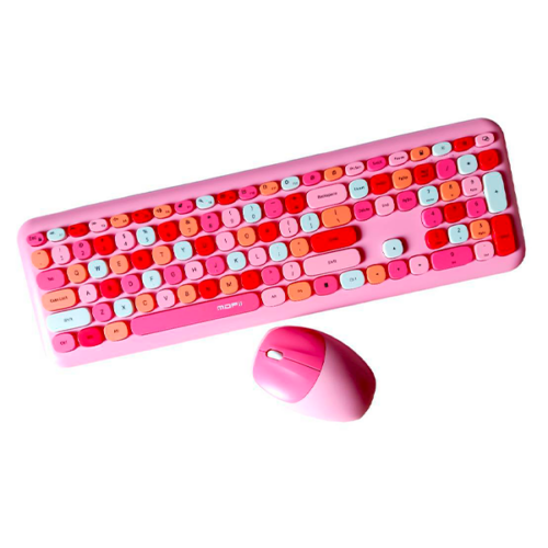 TECLADOS DE COLORES PINK ROSADO