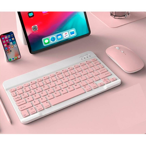 TECLADO MOUSE SUPER DELGADO ROSADO