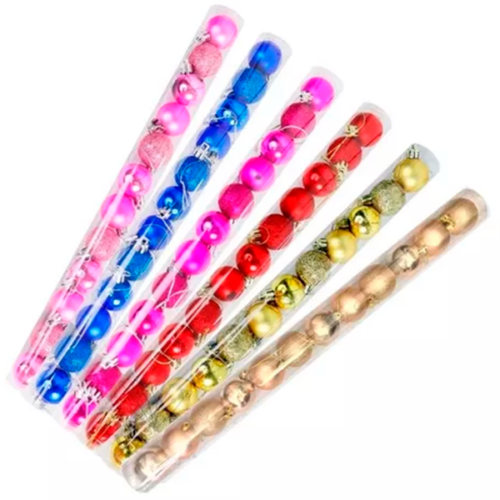 BOLAS NAVIDEÑAS 12 UNID 6 MODELOS