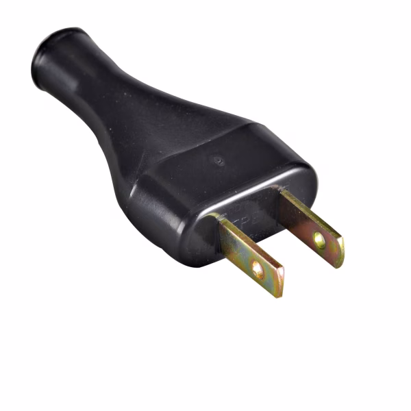 ENCHUFE ESPIGA PLANA 10AMP EPEM NEGRO