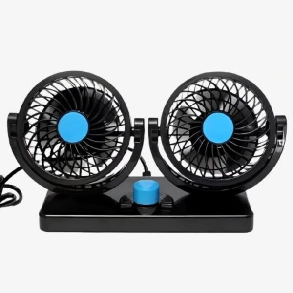 VENTILADOR CARRO 360 DOBLE GRADUABLE PORTATIL 12V