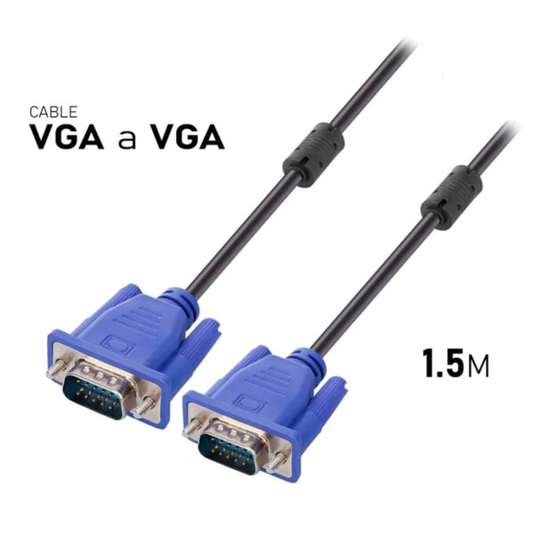 CABLE  DE VGA  A VGA 1,5MTS CON FILTRO