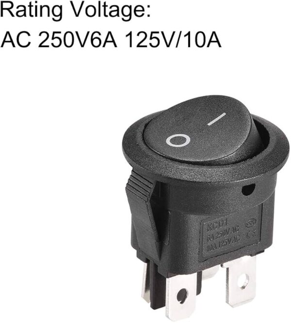 INTERRUPTOR SWITCH AUTOMOTRIZ  (X 2 UNID) ON -OFF 6A-250V /10A-125V